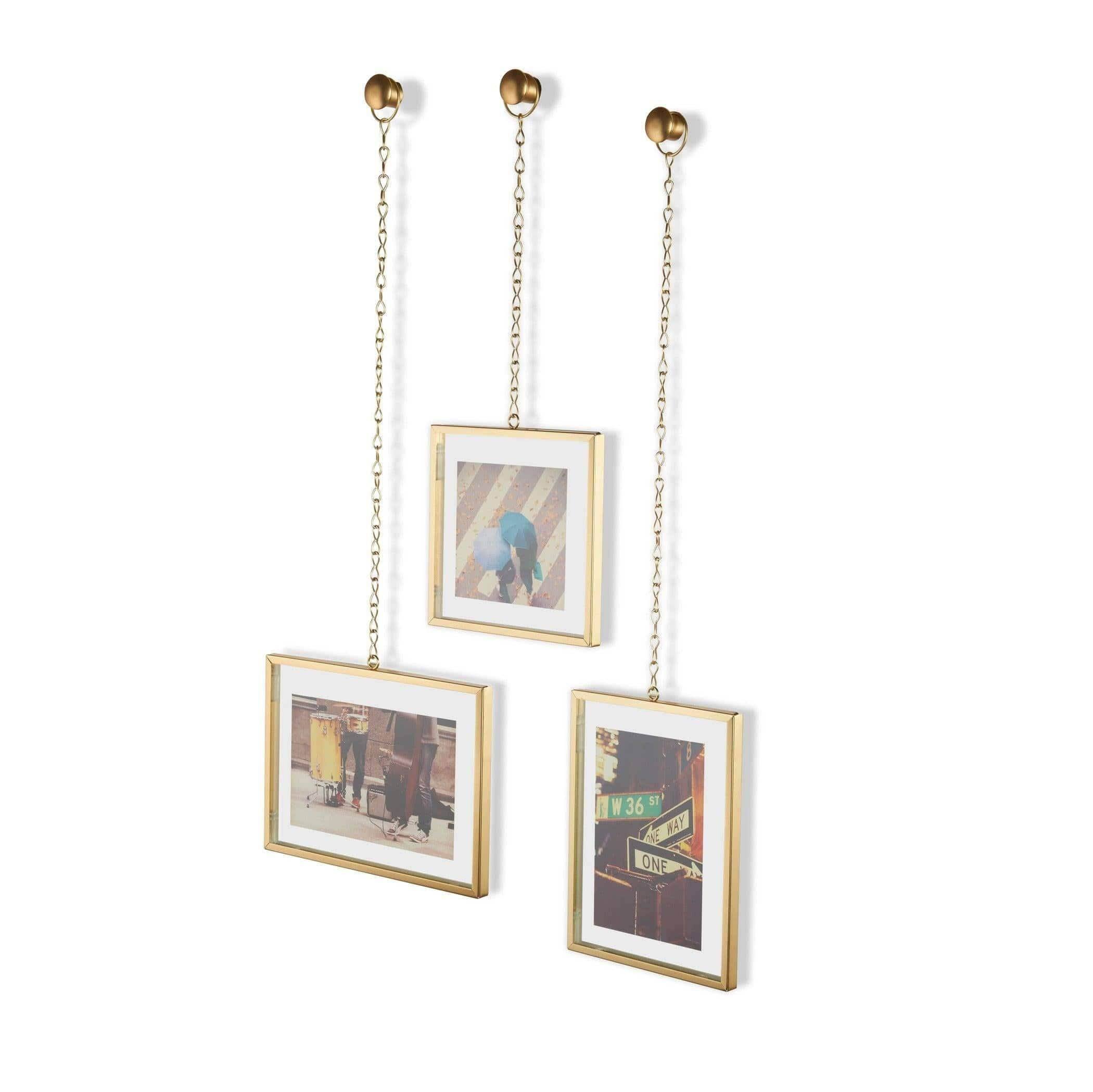 Umbra Fotochain Frames, Set of 3 - Brass