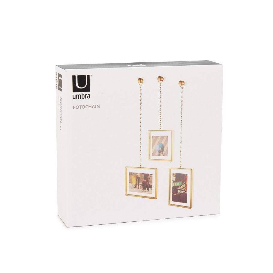 Umbra Fotochain Frames, Set of 3 - Brass