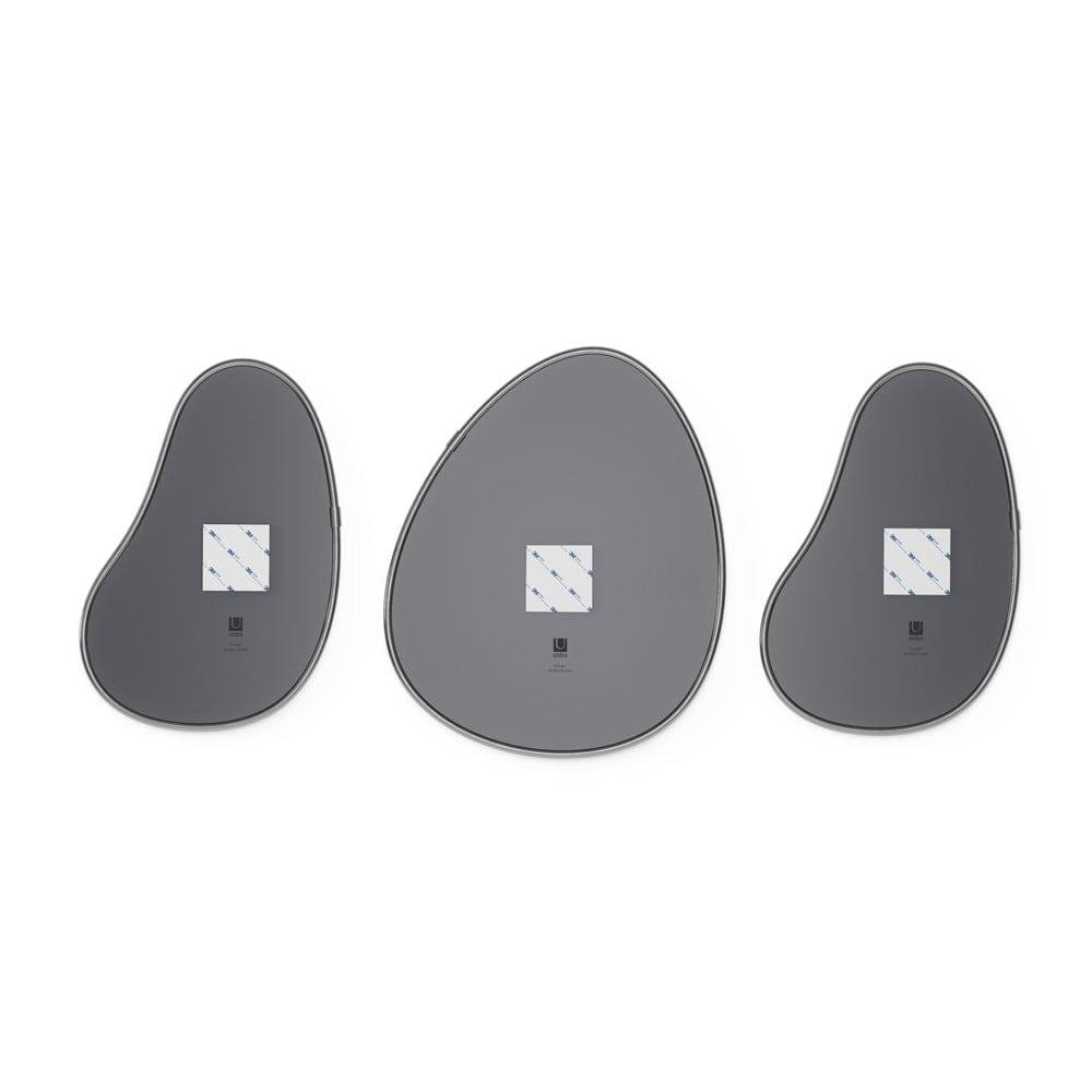 Umbra Hubba Pebble Mirrors, Set of 3 - Titanium