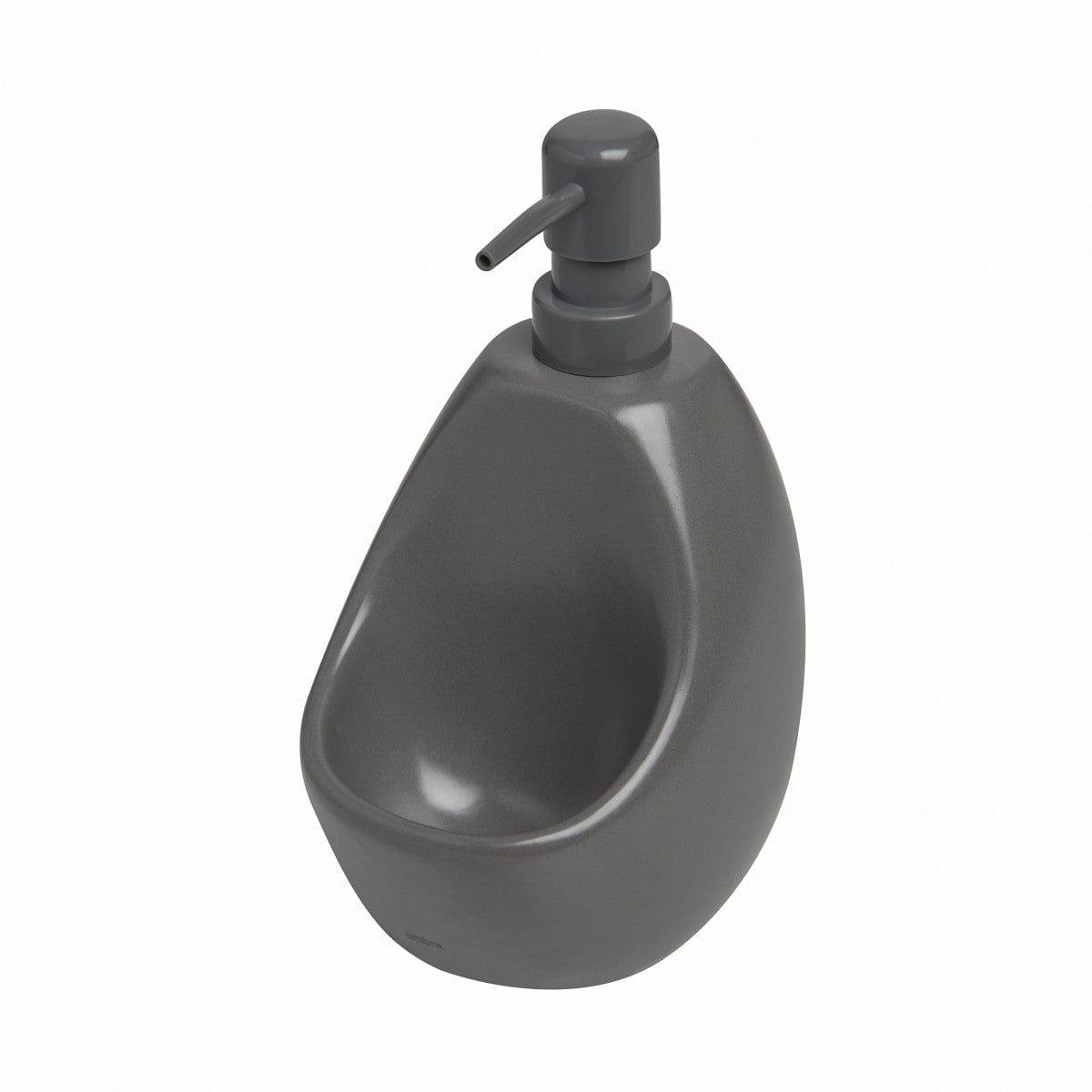 Umbra Joey Kitchen Soap Pump with Scrub - Charcoal