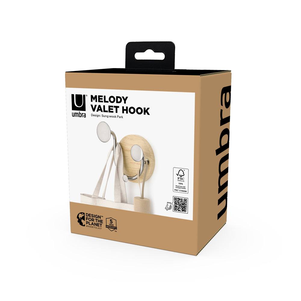 Umbra Melody Valet Wall Hook - Nickle