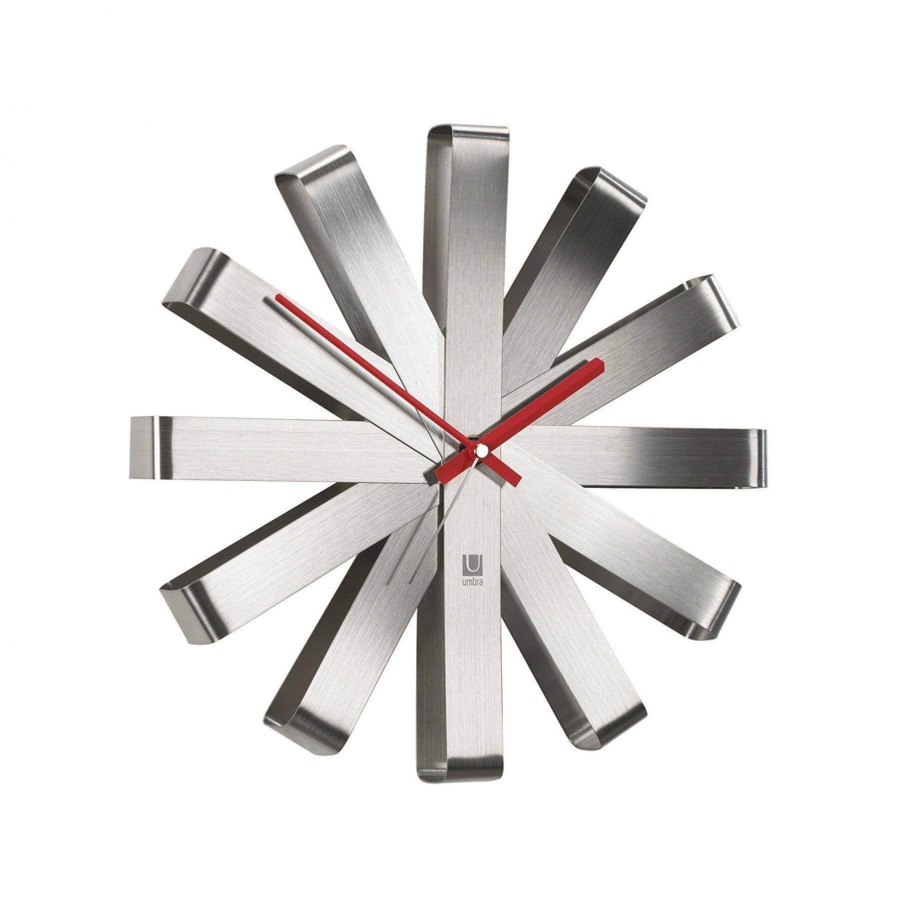 Umbra Ribbon Wall Clock 30cm - Steel