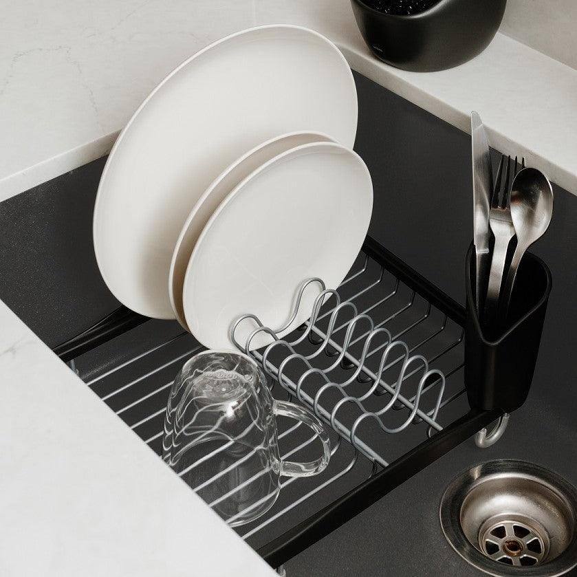 Umbra Sinkin Dish Rack - Black