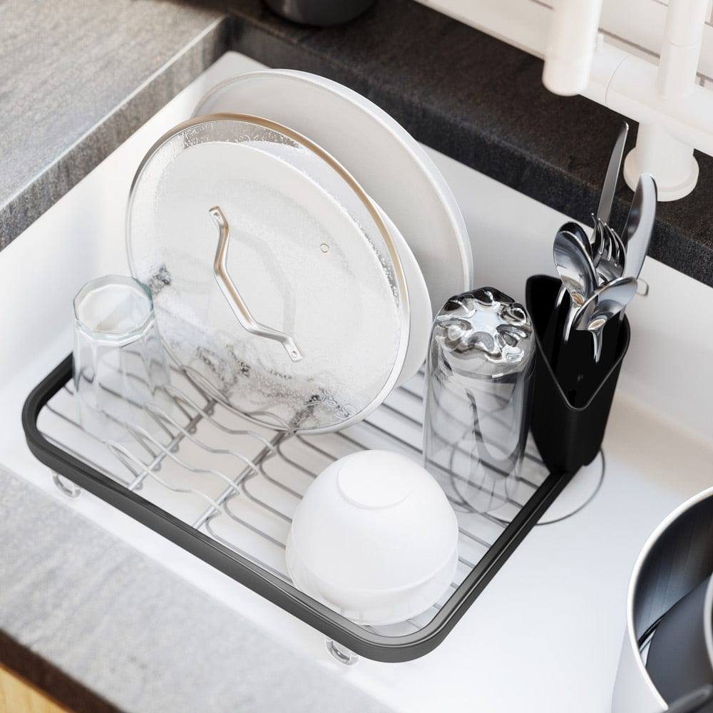 Umbra Sinkin Dish Rack - Black