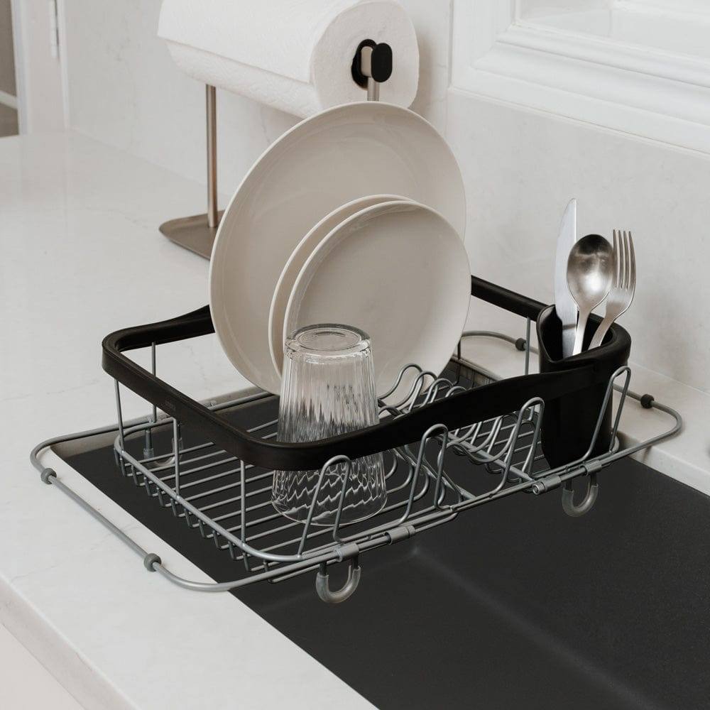 Umbra Sinkin Multi-Use Dish Rack - Black