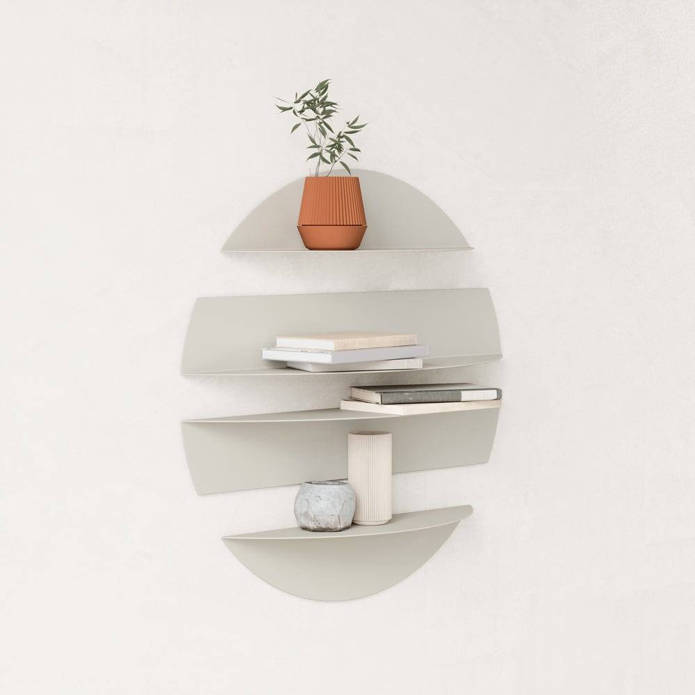 Umbra Solis Metal Floating Wall Shelves - Stone