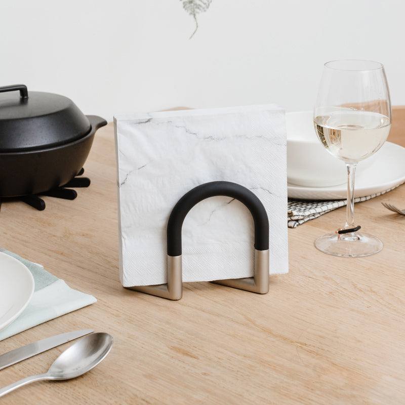 Umbra Swivel Napkin Holder - Black Nickel