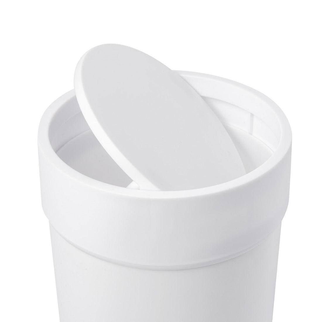 Umbra Touch Wastecan with Lid - White