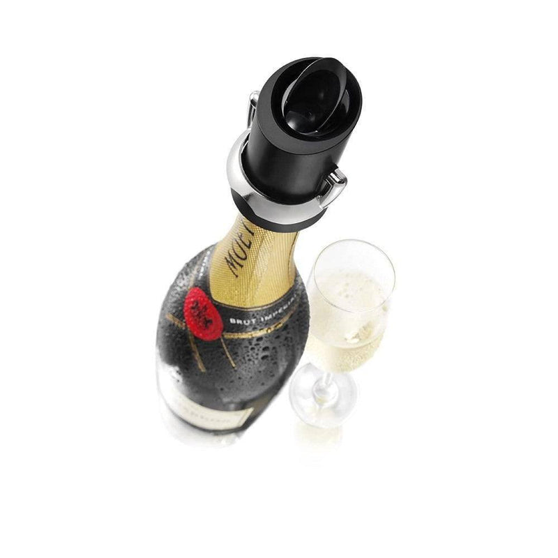 Vacu Vin Champagne Saver and Server - Black