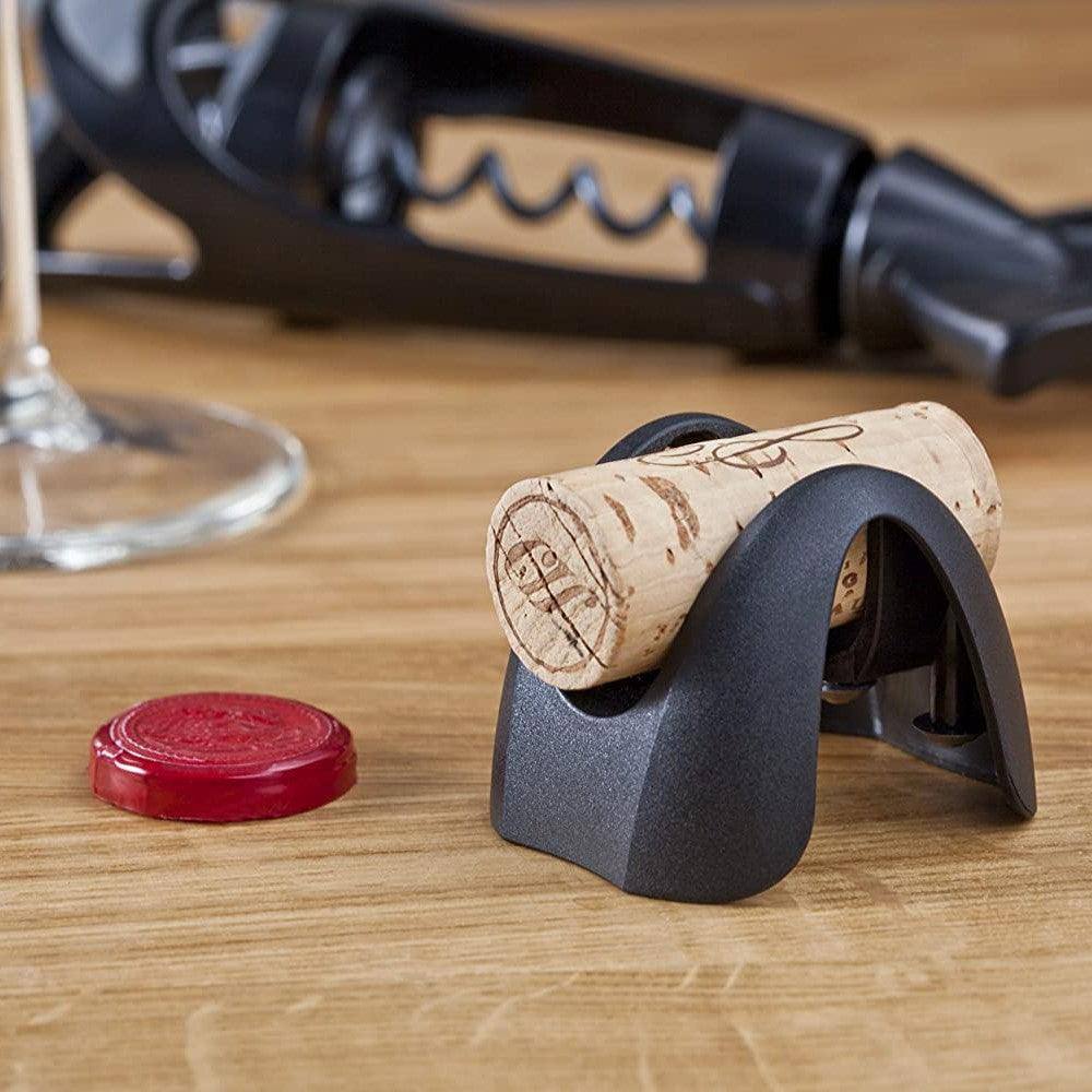 Vacu Vin Foil Cutter & Cork Holder - Black