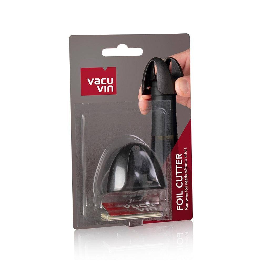 Vacu Vin Foil Cutter & Cork Holder - Black