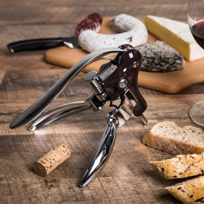 Vacu Vin Horizontal Lever Corkscrew - Black