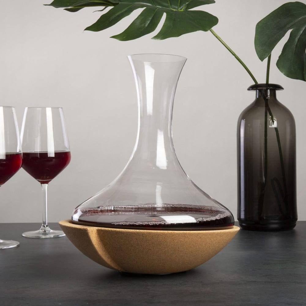 Vacu Vin Swirling Wine Carafe with Cork Base 1000ml