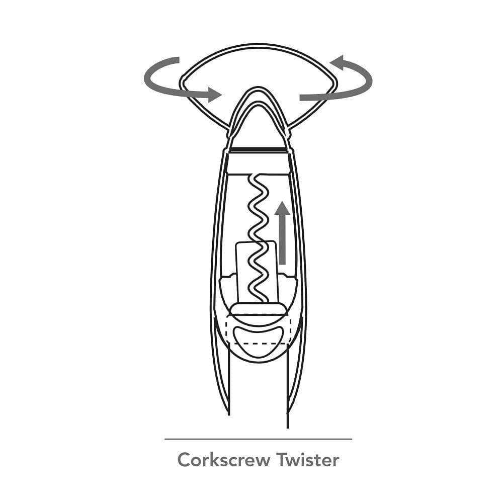 Vacu Vin Twister Corkscrew - Black