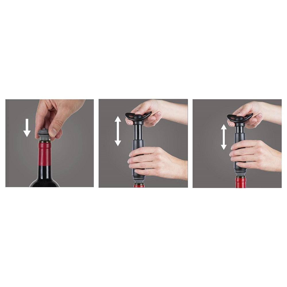 Vacu Vin Vacuum Wine Saver Concerto Set - Black