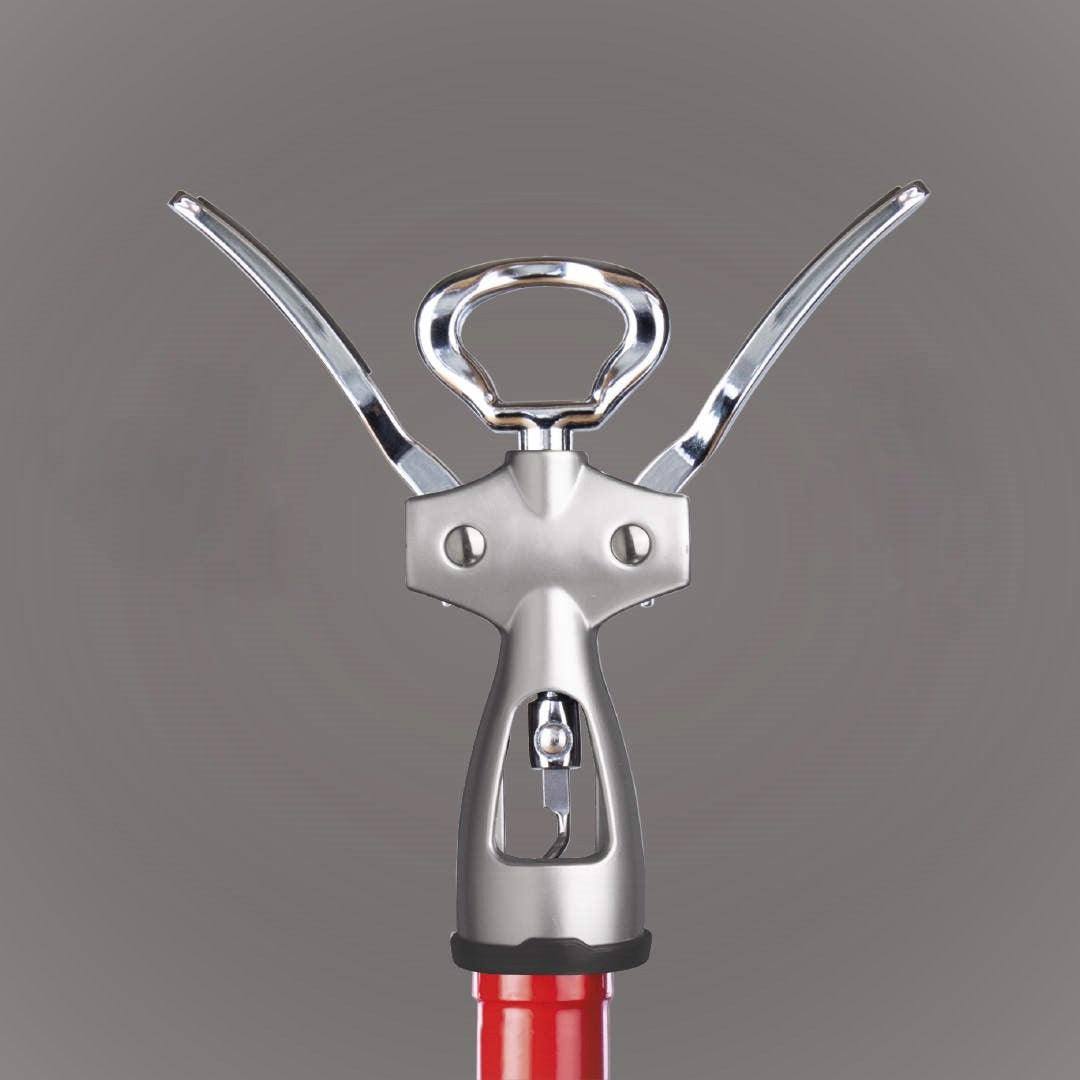 Vacu Vin Winged Corkscrew - Silver