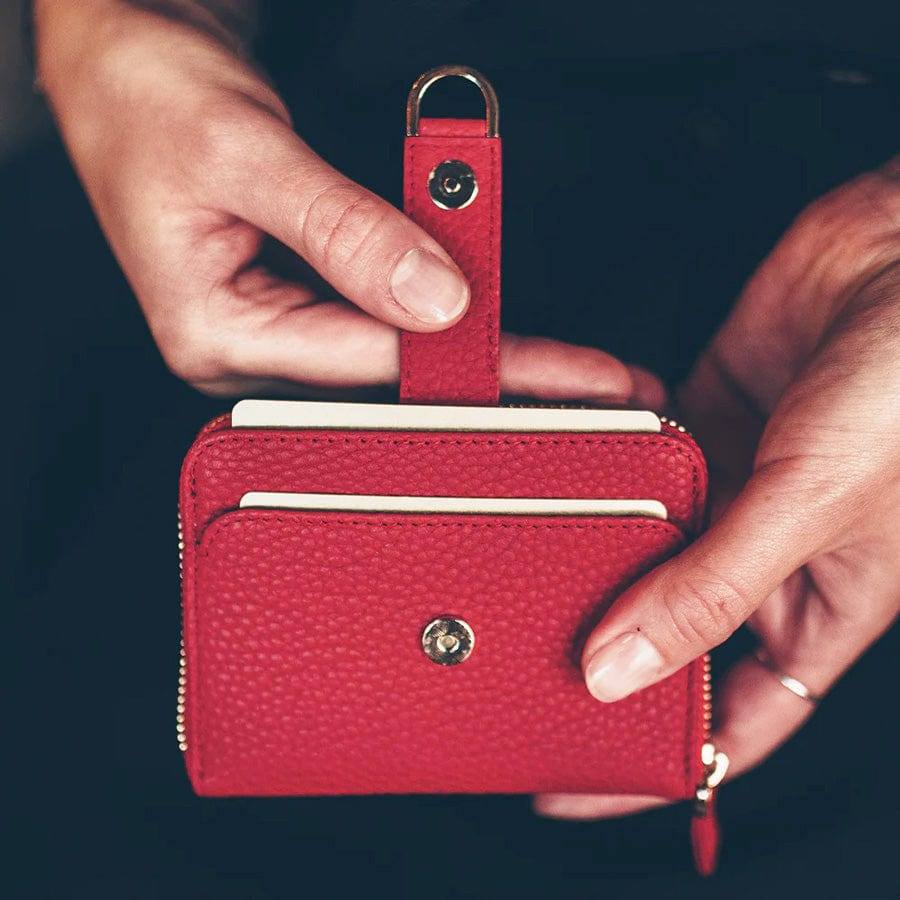 Vaultskin London Belgravia Zip Wallet - Red