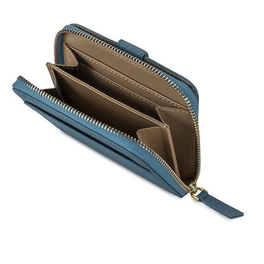 Vaultskin London Belgravia Zip Wallet - Turquoise