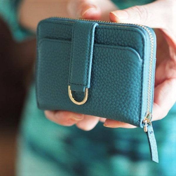 Vaultskin London Belgravia Zip Wallet - Turquoise