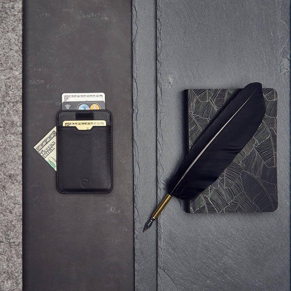 Vaultskin London Chelsea Sleeve Wallet - Black RFID