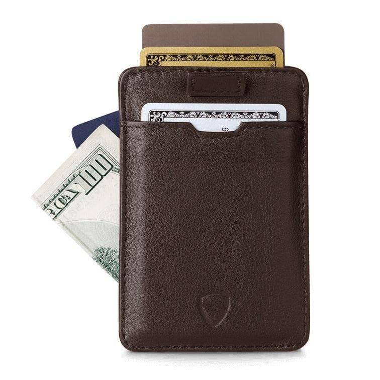 Vaultskin London Chelsea Sleeve Wallet - Brown RFID