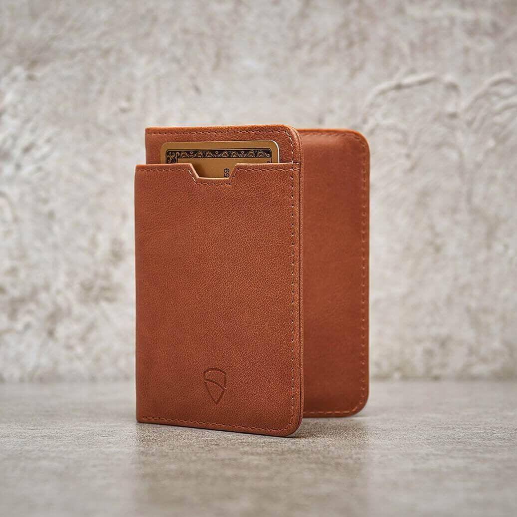 Vaultskin London City Bifold Wallet - Cognac RFID