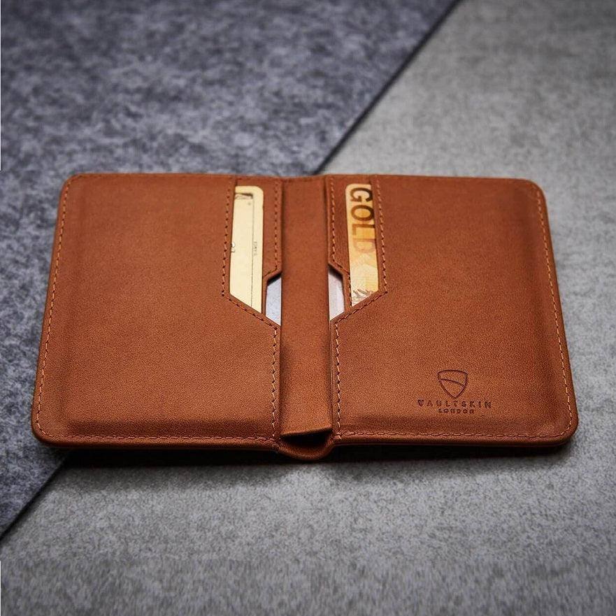 Vaultskin London City Bifold Wallet - Cognac RFID