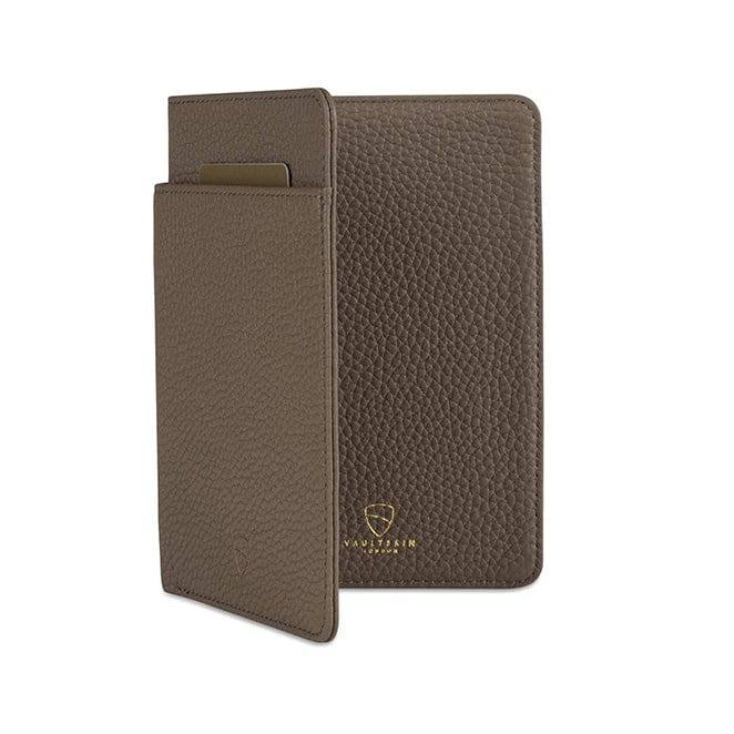 Vaultskin London Kensington Passport Wallet - Matt Brown RFID