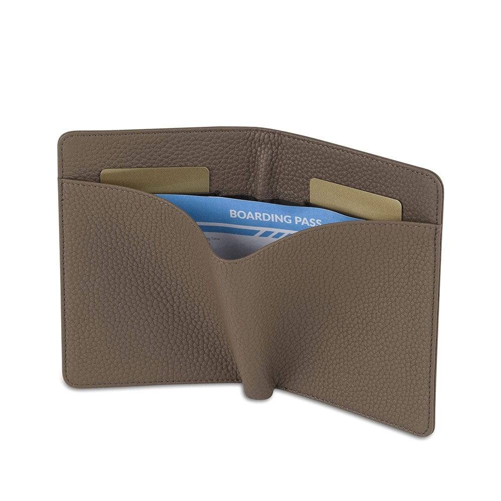 Vaultskin London Kensington Passport Wallet - Matt Brown RFID