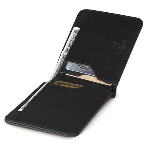 Vaultskin London Manhattan Bifold Wallet - Black RFID