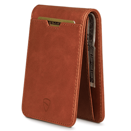 Vaultskin London Manhattan Bifold Wallet - Cognac RFID