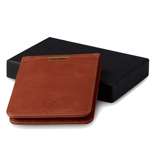 Vaultskin London Manhattan Bifold Wallet - Cognac RFID