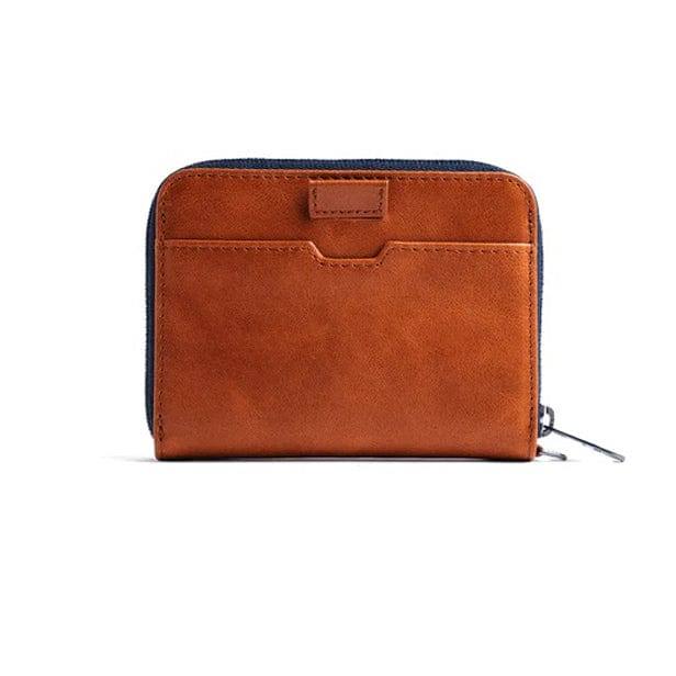 Vaultskin London Mayfair Zipper Wallet - Cognac