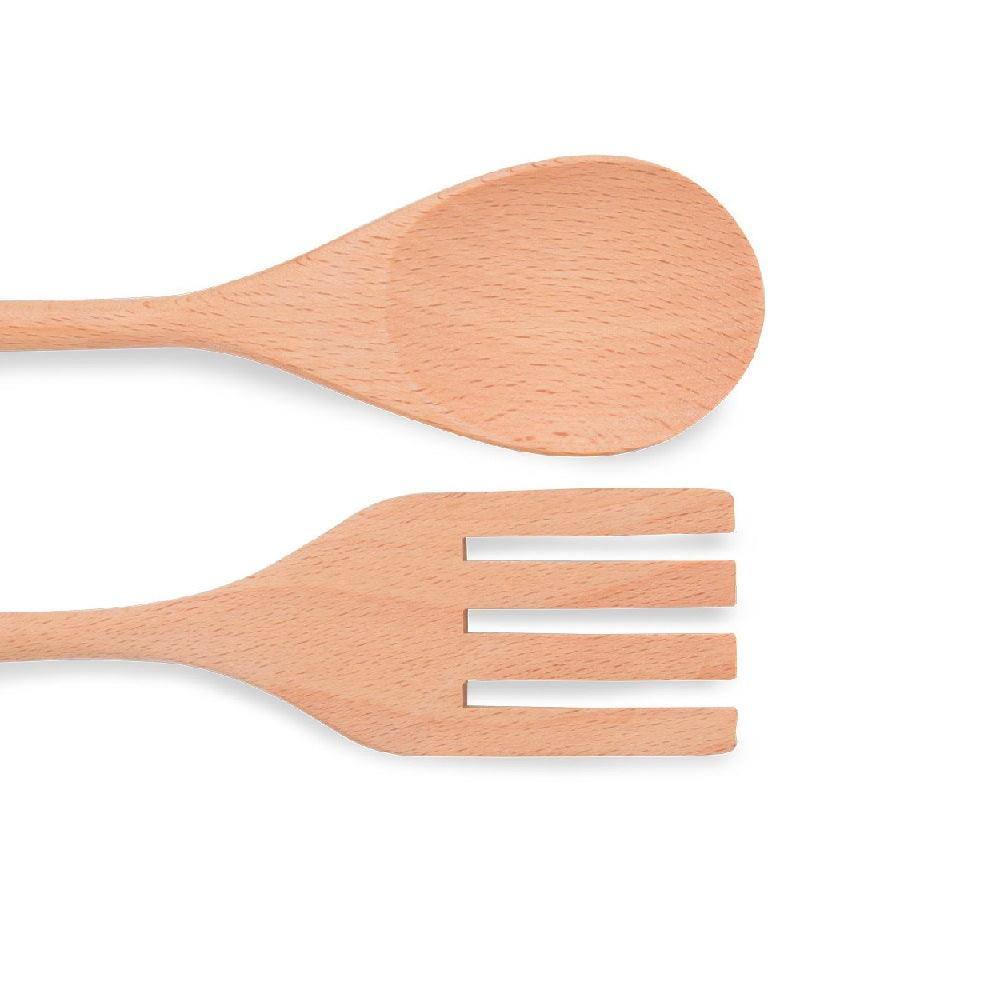 Waabi Saabi Tsuno Beechwood Salad Spoon & Fork Set