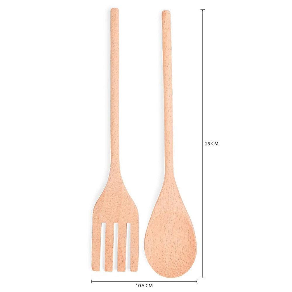 Waabi Saabi Tsuno Beechwood Salad Spoon & Fork Set