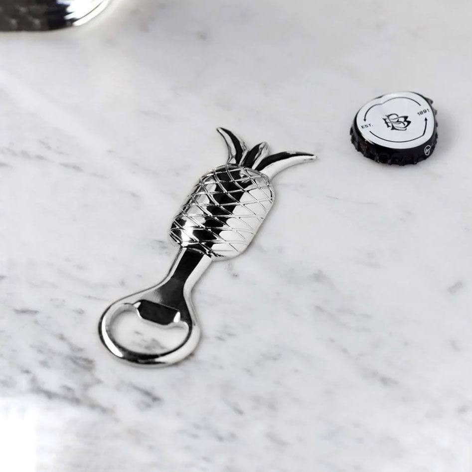 W&P Design Pineapple Bottle Opener - Silver