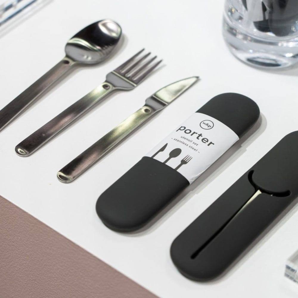 W&P Design Porter Travel Cutlery Set - Charcoal