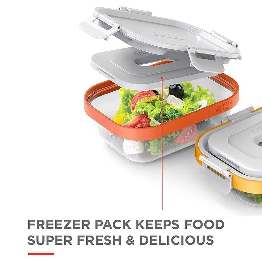 Zoku Neat Bento With Freezer Pack - Pack Meals & Snacks In Style
