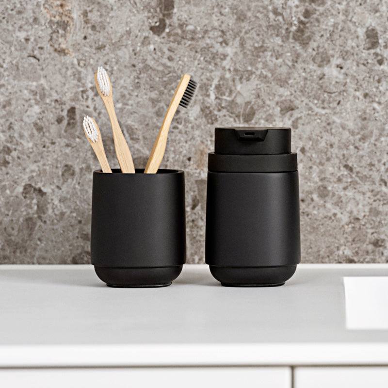 Zone Denmark Time Toothbrush Tumbler - Black